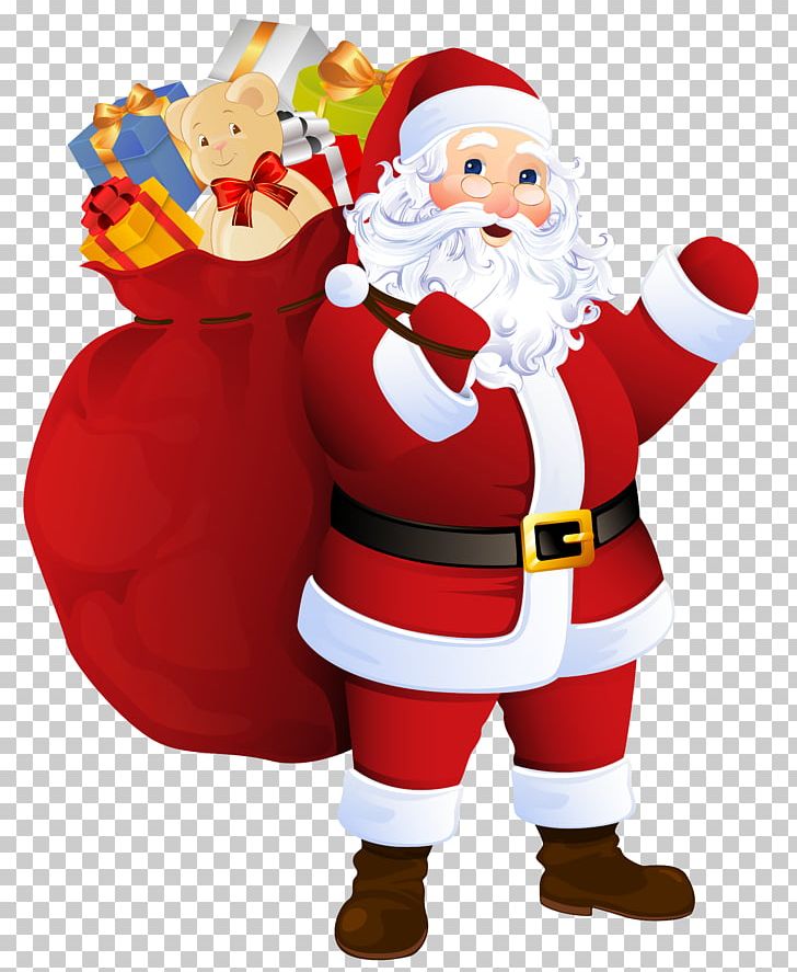Santa Claus With Gifts, Clipart, Bag, Christmas, Christmas Clipart, Christmas Decoration, Christmas Elf Free PNG Download