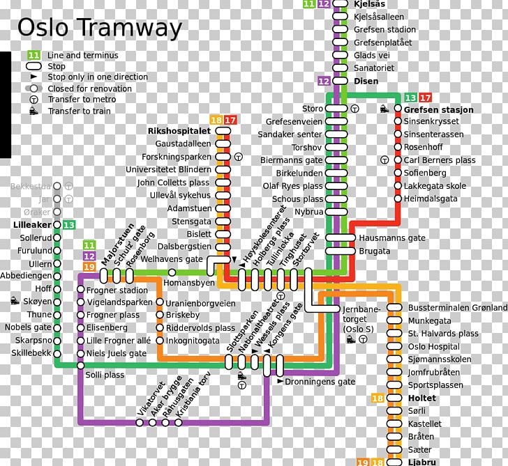 Trolley Trams In Oslo Bus Map PNG, Clipart, Akershus, Area, Bus, Diagram, Document Free PNG Download