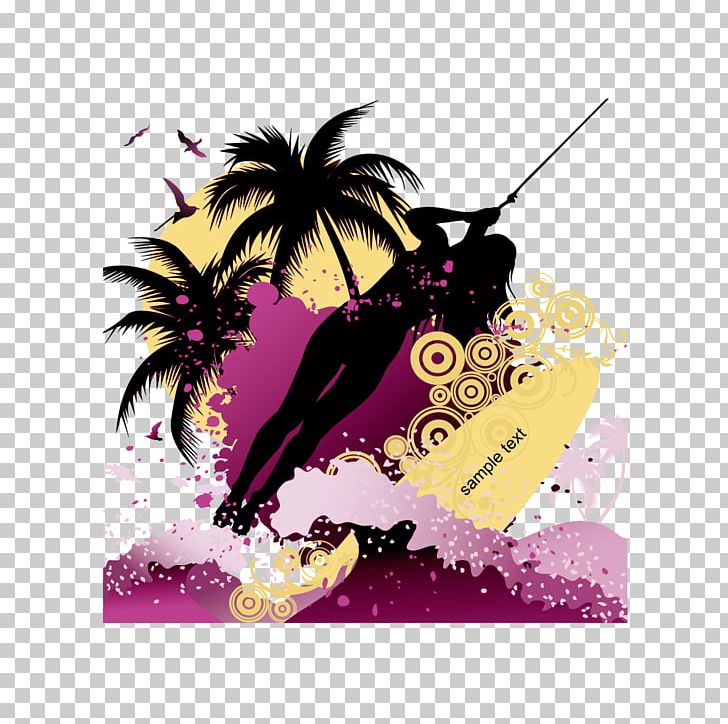 Surfing Sports Equipment Euclidean PNG, Clipart, Christmas Tree, Coconut Tree, Coconut Vector, Drawing, Encapsulated Postscript Free PNG Download