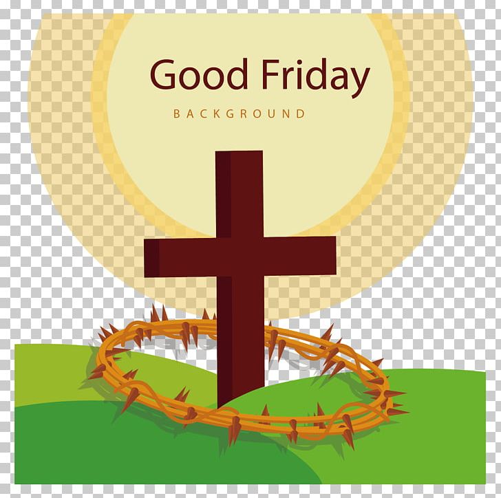 Good Friday Easter Christian Cross PNG, Clipart, Artificial Grass, Brand, Cartoon Grass, Christianity, Cross Free PNG Download