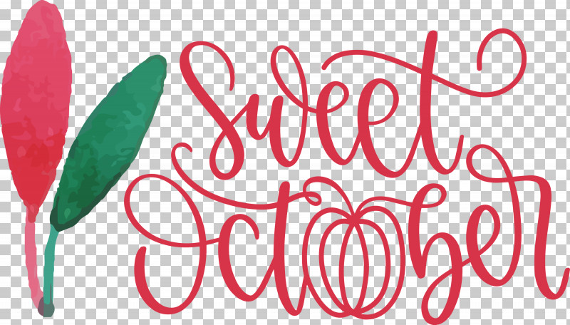 Sweet October October Fall PNG, Clipart, Autumn, Calligraphy, Fall, Flower, Geometry Free PNG Download