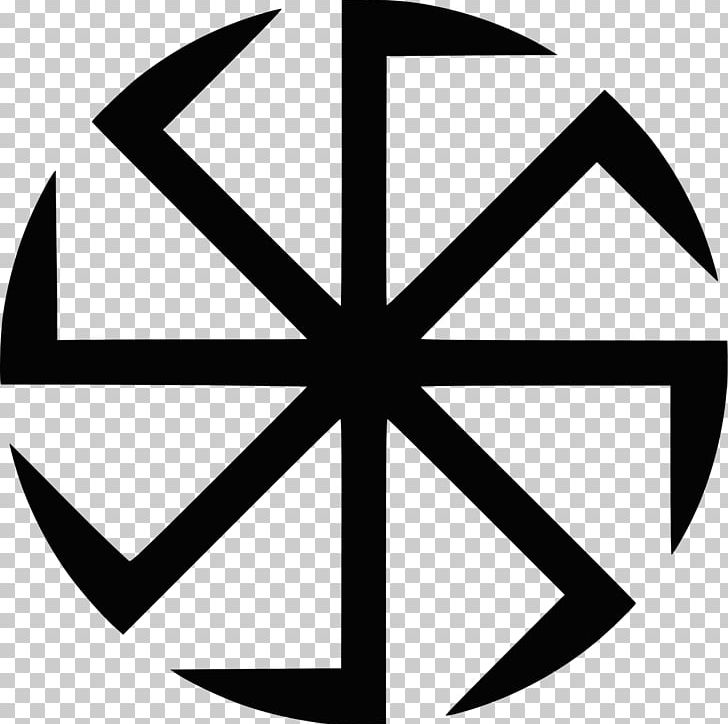 Kolovrat Swastika Slavic Native Faith Slavs Symbol PNG, Clipart, Angle, Area, Black, Black And White, Circle Free PNG Download