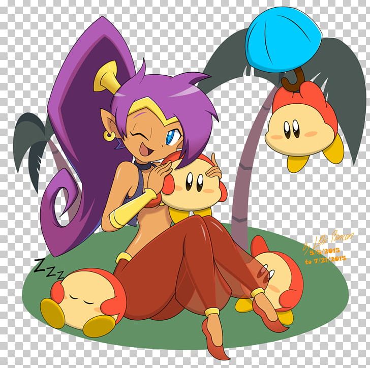 Shantae: Half-Genie Hero Video Game Kirby Nintendo PNG, Clipart, Art, Cartoon, Drawing, Fictional Character, Game Free PNG Download