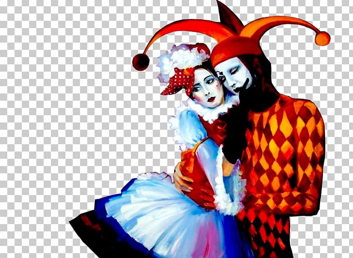 Clown Joker Pierrot Harlequin Mask PNG, Clipart, Art, Carnival, Character, Circus, Clown Free PNG Download