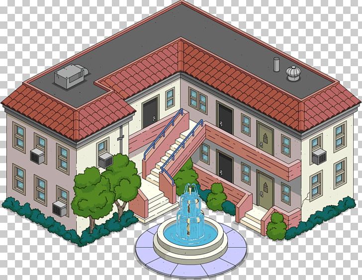 The Simpsons: Tapped Out The Simpsons Game Writers' Building Kent Brockman PNG, Clipart, Building, Elevation, Facade, Game, Home Free PNG Download