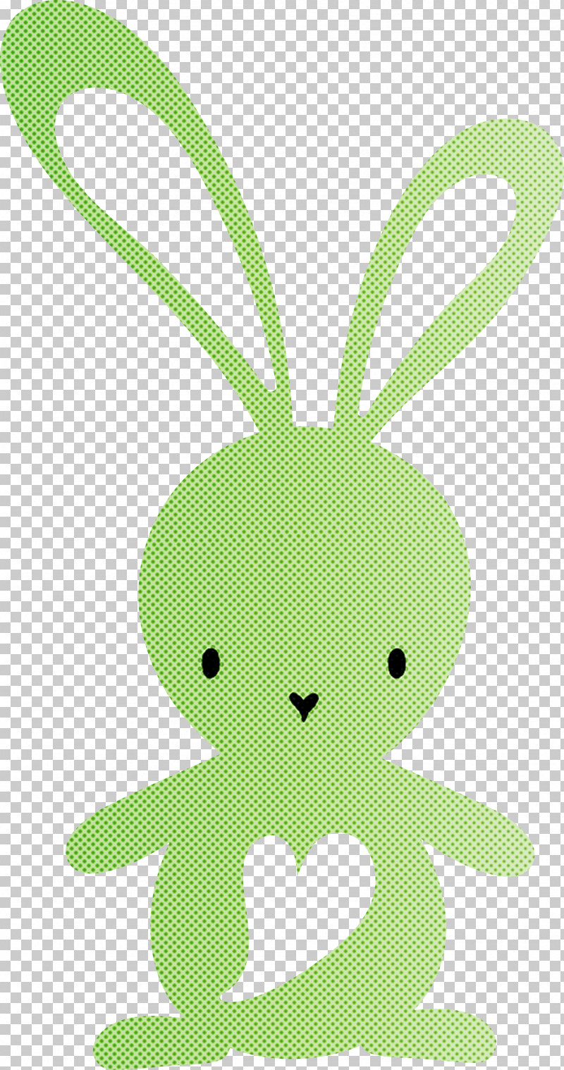 Cute Easter Bunny Easter Day PNG, Clipart, Cartoon, Cute Easter Bunny, Easter Day, Green, Leaf Free PNG Download
