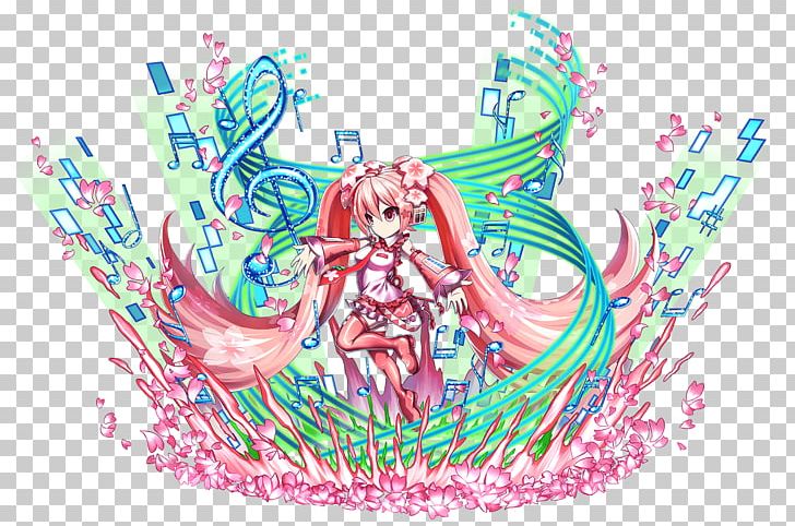 Brave Frontier Hatsune Miku Sakura Vocaloid Game PNG, Clipart, Android, Art, Brave Frontier, Cherry Blossom, Crypton Future Media Free PNG Download