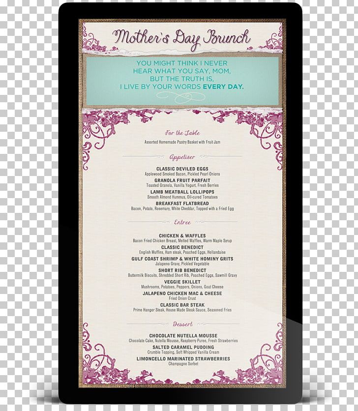 Menu Mother's Day Template Buffet Brunch PNG, Clipart, Bistro, Breakfast, Brunch, Buffet, Cafe Free PNG Download