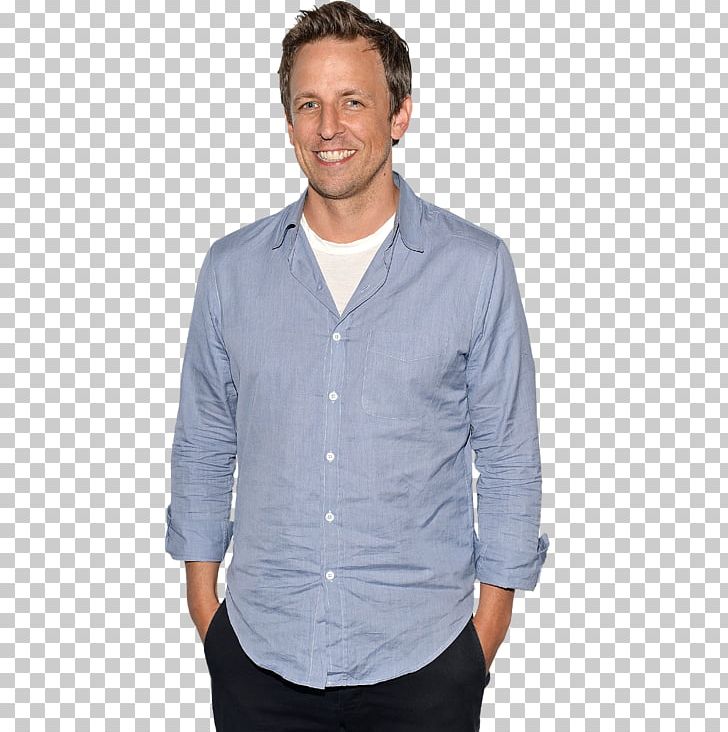Seth Meyers The Awesomes Information T-shirt PNG, Clipart, Awesome, Awesomes, Blue, Button, Couch Free PNG Download