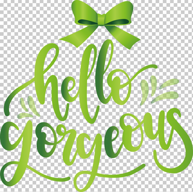 Fashion Hello Gorgeous PNG, Clipart, Fashion, Flower, Green, Hello Gorgeous, Leaf Free PNG Download