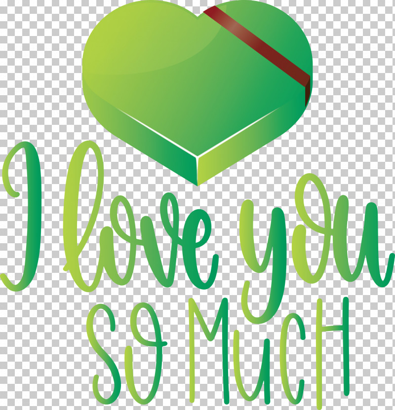 I Love You So Much Valentines Day Love PNG, Clipart, Geometry, Green, I Love You So Much, Line, Logo Free PNG Download
