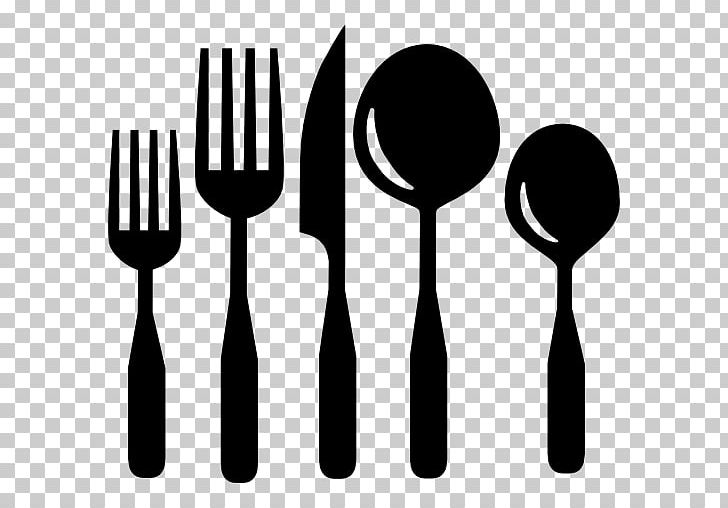 Fork Knife Spoon Kitchen Utensil Cutlery PNG, Clipart, Black And White, Computer Icons, Cutlery, Eating, Fork Free PNG Download