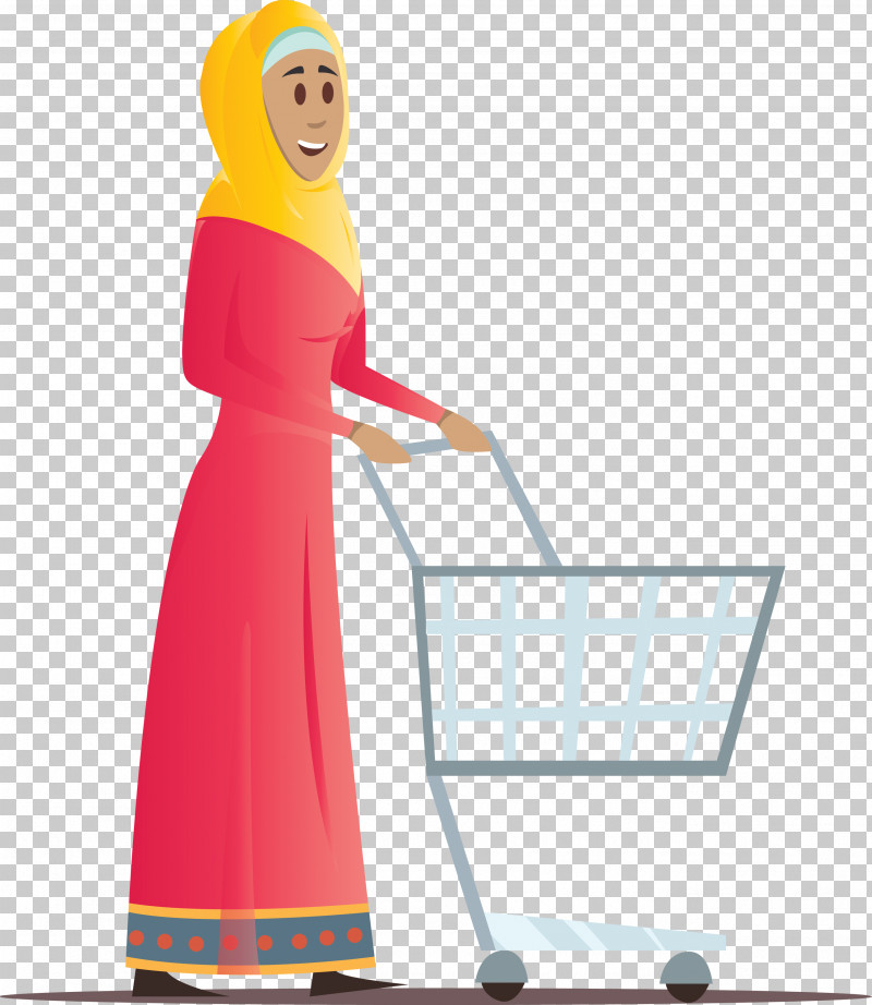 Arabic Woman Arabic Girl PNG, Clipart, Arabic Girl, Arabic Woman, Dress, Shopping Cart, Standing Free PNG Download