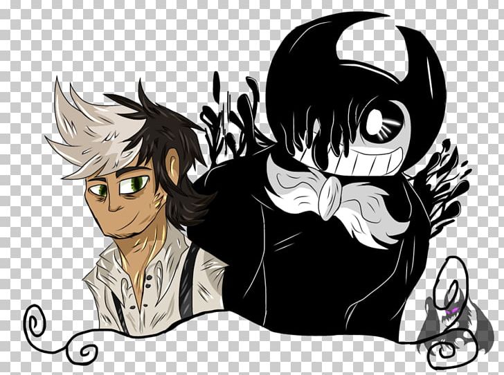 Bendy And The Ink Machine Drawing Digital Art PNG, Clipart, Angle, Anime, Art, Bendy And The Ink Machine, Black Hair Free PNG Download