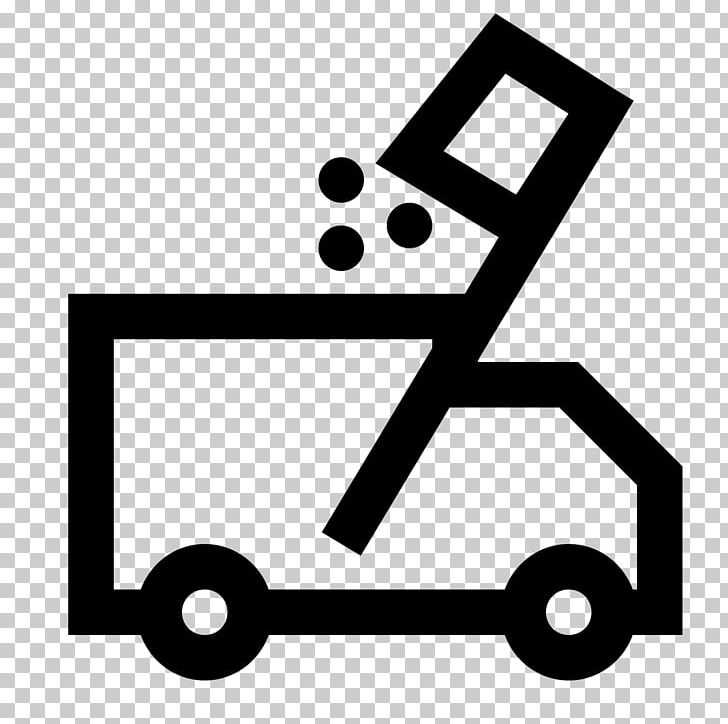 Computer Icons Computer Font Garbage Truck PNG, Clipart, Angle, Area, Black, Black And White, Brand Free PNG Download