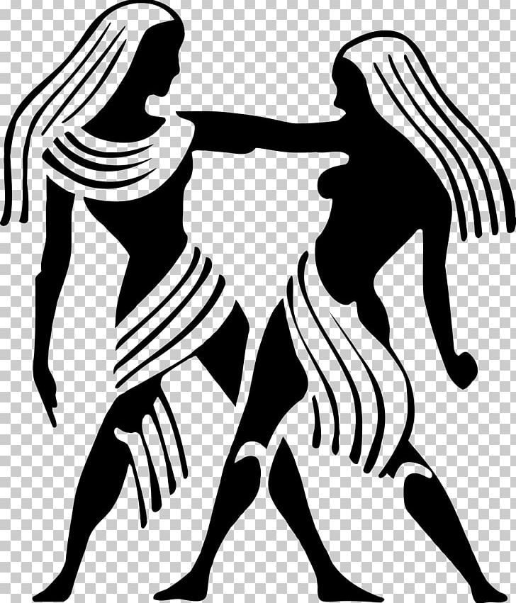 Gemini Twin Astrological Sign Zodiac Astrology PNG, Clipart, Art, Astrological Sign, Astrology, Black And White, Capricorn Free PNG Download