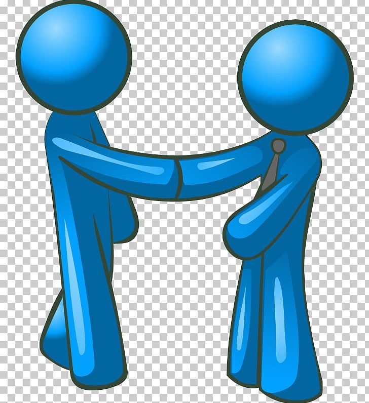 Handshake PNG, Clipart, Blue, Businessperson, Cartoon, Communication, Electric Blue Free PNG Download