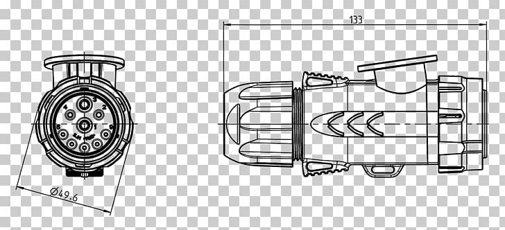 ISO 11783 Electrical Connector Agriculture Drawing PNG, Clipart, Agriculture, Angle, Auto Part, Black And White, Door Handle Free PNG Download