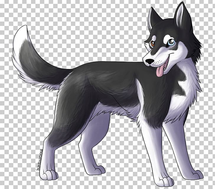 Cute Cartoon Husky Dog Anime Plays Runs and Smiles Stock Illustration -  Illustration of sign, young: 270124304