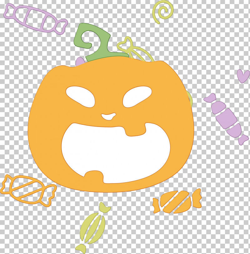 Sticker Cartoon Text Yellow Flower PNG, Clipart, Cartoon, Flower, Fruit, Happiness, Happy Halloween Free PNG Download