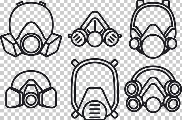 Gas Mask Respirator PNG, Clipart, Angle, Area, Art, Auto Part, Black And White Free PNG Download