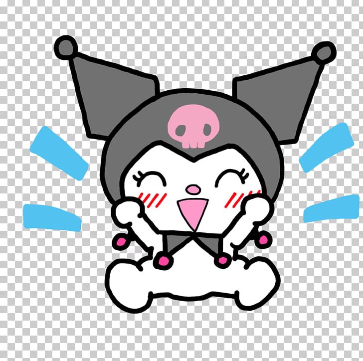 Kuromi My Melody LINE Sticker PNG, Clipart, Android, Area, Art, Artwork, Carnivoran Free PNG Download