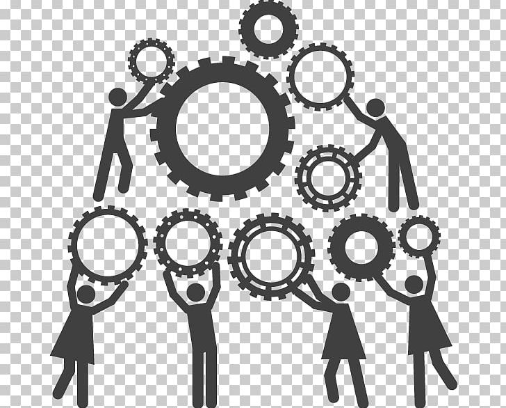 Project Manager Human Resource Management Teamwork PNG, Clipart, Auto Part, Bicycle Drivetrain Part, Bicycle Part, Black And White, Business Free PNG Download