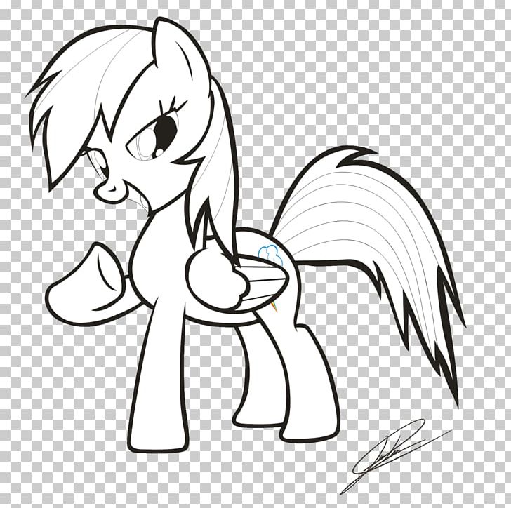 Pony Rainbow Dash Line Art Sketch Black And White PNG, Clipart, Animal Figure, Arm, Art, Black, Color Free PNG Download