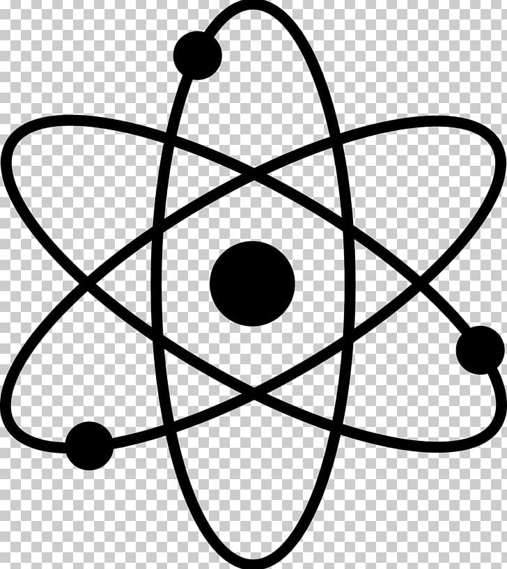 Symbol Computer Icons Atom PNG, Clipart, Area, Artwork, Atom, Black And White, Circle Free PNG Download