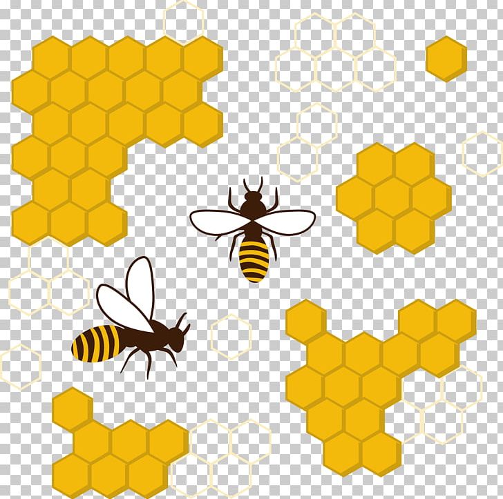 Honey Bee Honeycomb Insect PNG, Clipart, Area, Bee, Beehive, Bee Hive, Bee Honey Free PNG Download