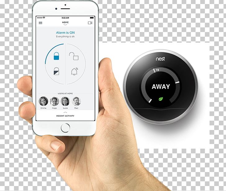 Nest Labs Nest Learning Thermostat Somfy Mobile App PNG, Clipart, Alarm Device, Communication Device, Computer Software, Electronic Device, Electronics Free PNG Download