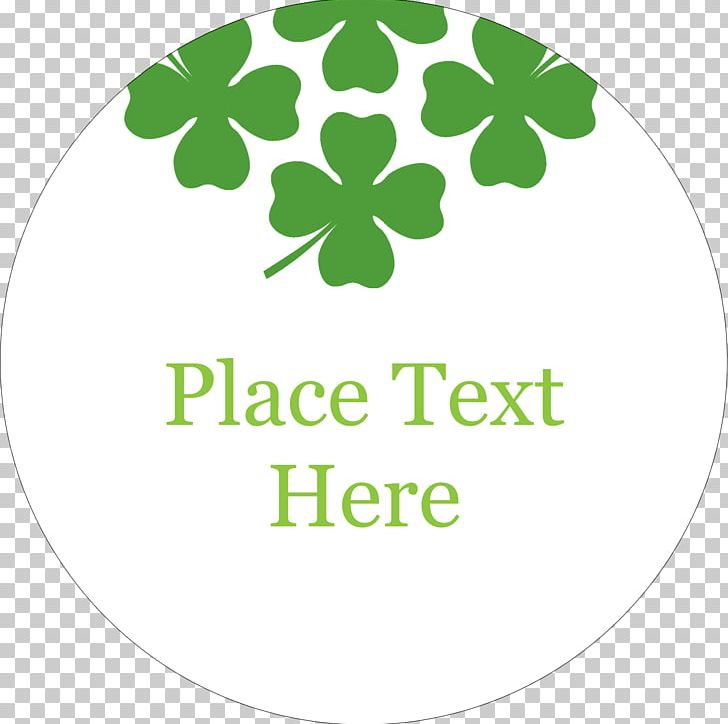 Leaf Shamrock Logo Circle PNG, Clipart, Area, Avery, Circle, Flower, Flowering Plant Free PNG Download