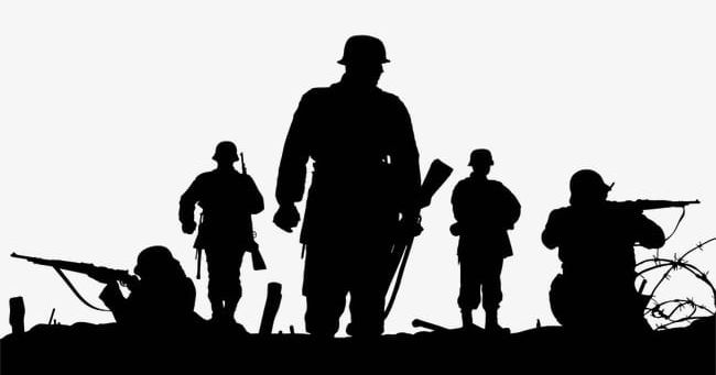Silhouette War PNG, Clipart, Aim, Black, Black Silhouette, Firearms, Hand Free PNG Download