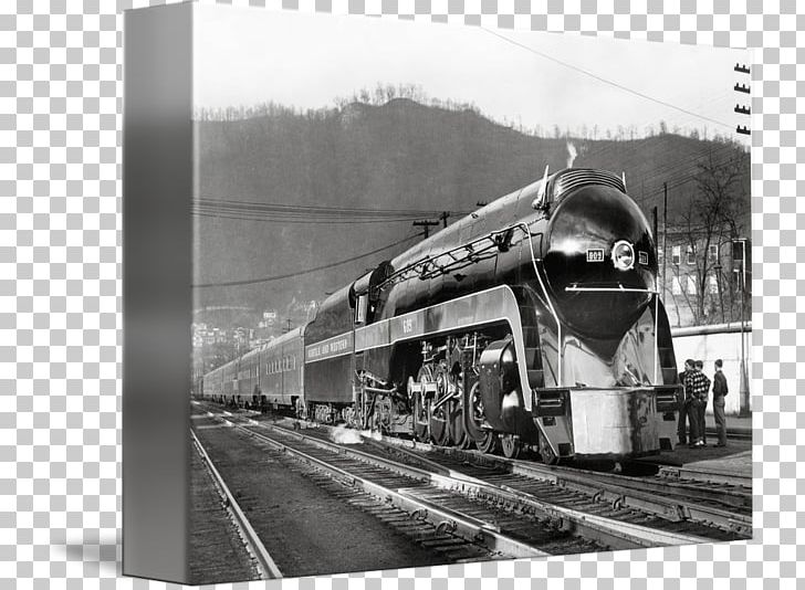 Train Rail Transport Norfolk And Western Railway Roanoke Shops North Carolina Transportation Museum PNG, Clipart, Black And White, Class Locomotive, Locomotive, Mode Of Transport, Monochrome Free PNG Download