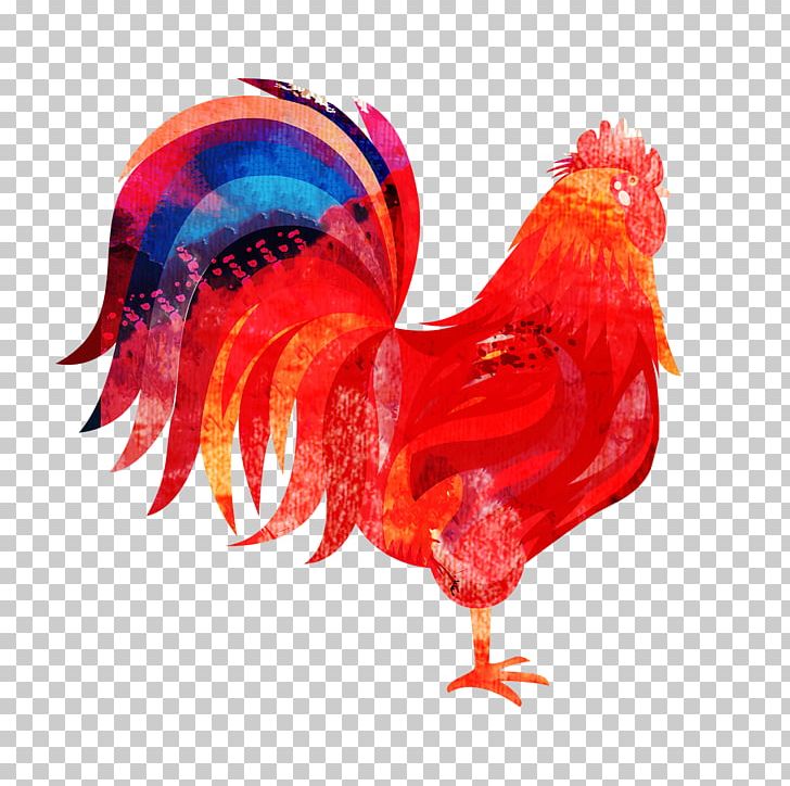 Chicken Chinese Zodiac Chinese New Year Poster Rooster PNG, Clipart, Bainian, Beak, Bird, Chicken, Chinese Zodiac Free PNG Download