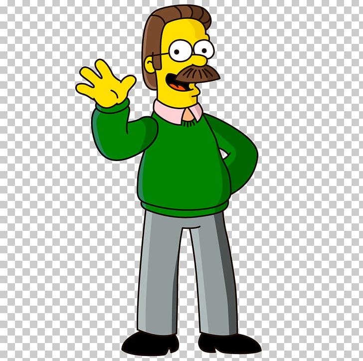 Ned Flanders Mr. Burns Waylon Smithers Principal Skinner Homer Simpson PNG, Clipart, Beak, Bird, Cartoon, Dr Hibbert, Fictional Character Free PNG Download