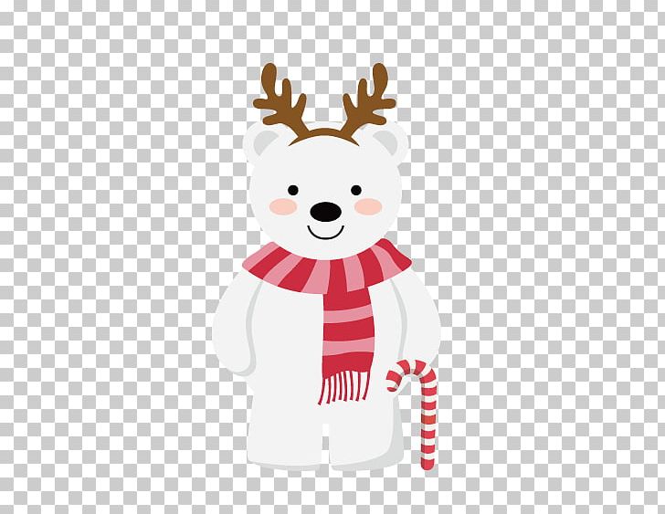 Baby Polar Bear Santa Claus Christmas PNG, Clipart, Animals, Antler, Art, Bear, Child Free PNG Download