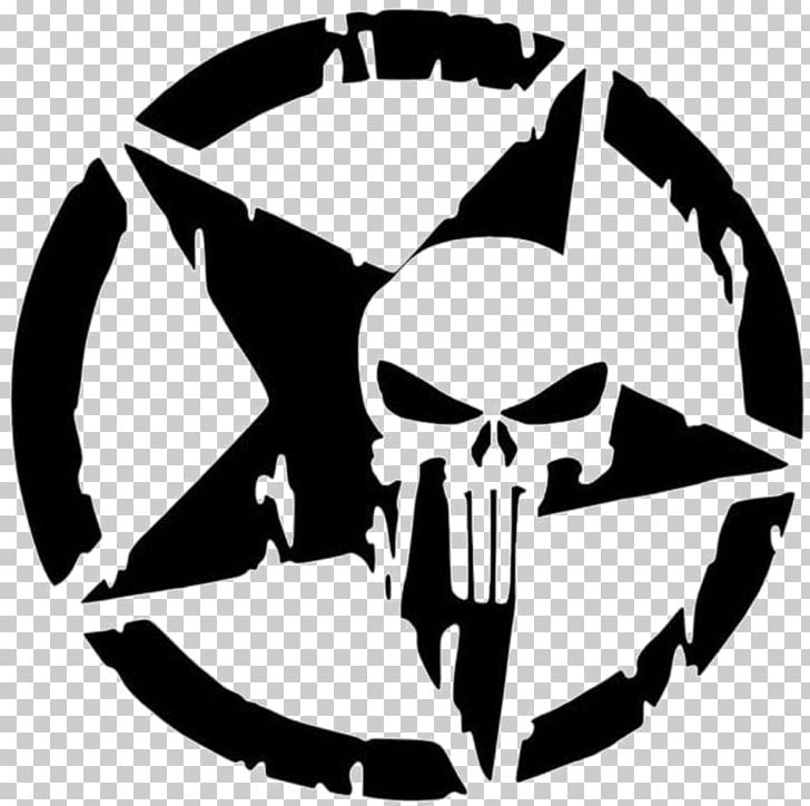 Punisher Car Decal Sticker Hello Kitty PNG, Clipart, Artwork, Black And White, Bone, Bumper Sticker, C 1 Free PNG Download