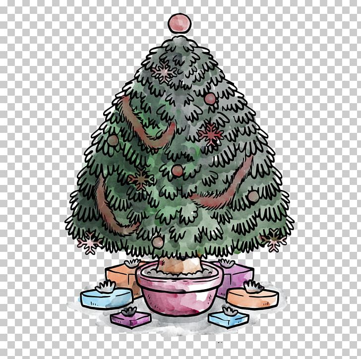 Christmas Tree Gift New Year Tree PNG, Clipart, Christmas Decoration, Christmas Frame, Christmas Lights, Christmas Tree, Christmas Vector Free PNG Download