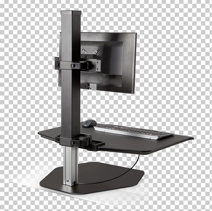Sit-stand Desk Computer Monitors Standing Desk Workstation Computer Keyboard PNG, Clipart, Angle, Computer Hardware, Computer Keyboard, Computer Monitor Accessory, Computer Monitors Free PNG Download