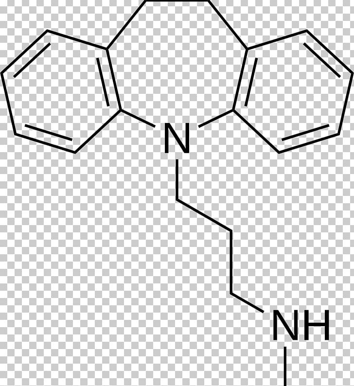Desipramine Tricyclic Antidepressant Carbamazepine Pharmaceutical Drug PNG, Clipart, Angle, Antidepressant, Area, Black, Black And White Free PNG Download