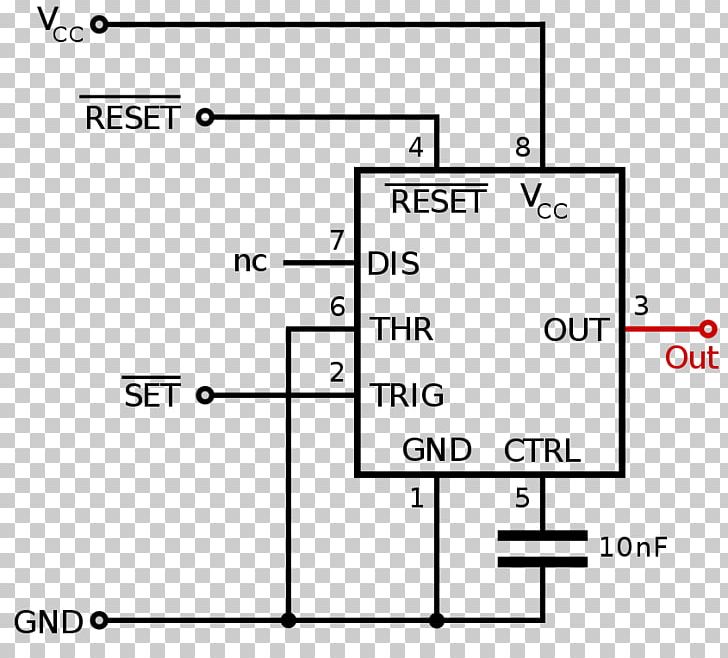555 Timer IC Monostable Multivibrator Flip-flop PNG, Clipart, 555 Timer Ic, Angle, Area, Astabil Multivibrator, Auto Part Free PNG Download