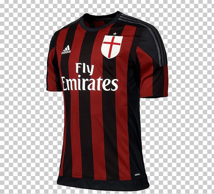 A.C. Milan Jersey 2015–16 Serie A Kit Shirt PNG, Clipart, Ac Milan, Active Shirt, Adidas, Brand, Clothing Free PNG Download