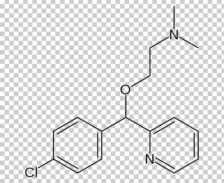 Carbinoxamine Chemical Structure Chemical Compound Chemical Formula PNG, Clipart, Angle, Area, Black And White, Chemical Compound, Chemical Formula Free PNG Download