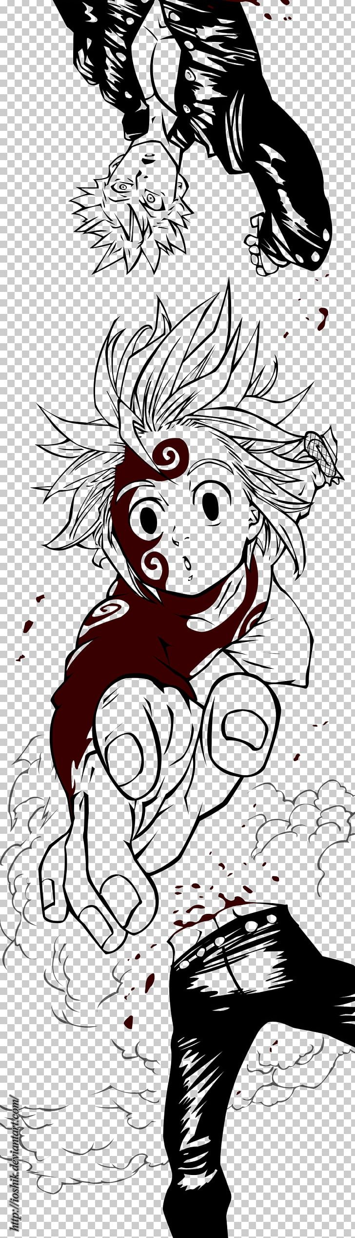 Meliodas The Seven Deadly Sins Art Drawing PNG, Clipart, Art, Artist, Artwork, Black, Black And White Free PNG Download