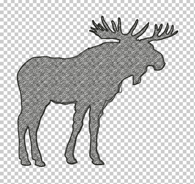 Moose Icon Animals Icon Moose Shape Icon PNG, Clipart, Animal Kingdom Icon, Animals Icon, Antler, Black, Elk Free PNG Download