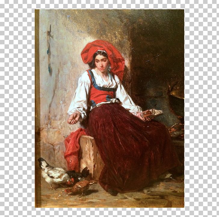 Chicken Painting 19th Century Art Woman With Ewer PNG, Clipart, 19th Century, Alexandremarie Guillemin, American European Works Of Art, Animals, Art Free PNG Download