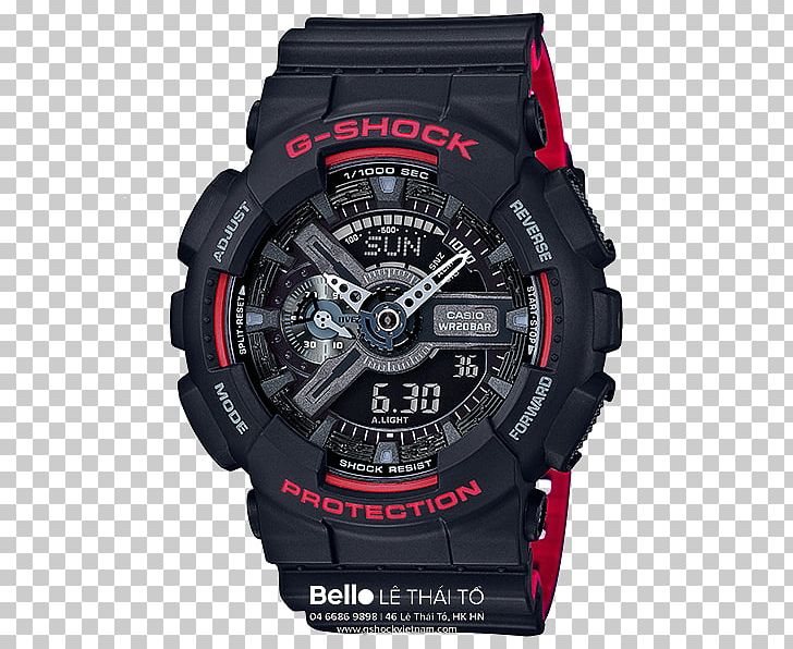 G-Shock GA100 Watch Casio Red PNG, Clipart, Accessories, Analog Watch, Belt, Brand, Buckle Free PNG Download