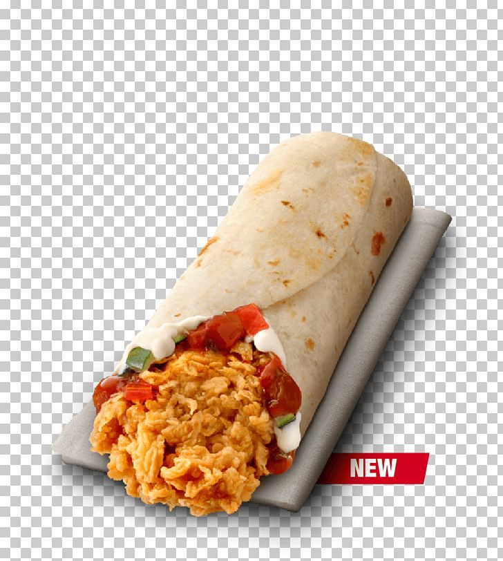 KFC Rice Krispies Treats Wrap Fried Chicken Breakfast PNG, Clipart, American Food, Appetizer, Burrito, Cuisine, Curry Free PNG Download
