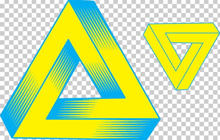 Penrose Triangle Graphic Design Logo PNG, Clipart, Adobe Illustrator, Angle, Area, Art, Blue Free PNG Download